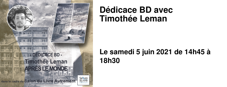 D�dicace BD avec Timoth�e Leman
