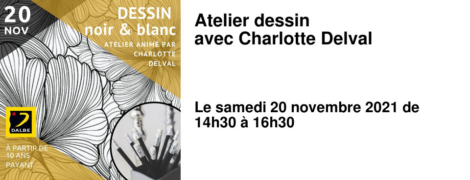 Atelier dessin avec Charlotte Delval