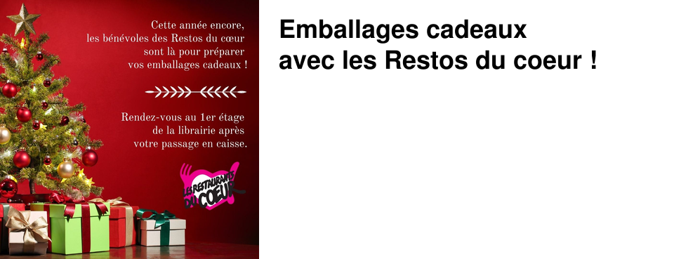Emballages cadeaux avec les Restos du coeur !