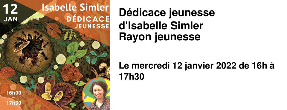 D�dicace jeunesse d'Isabelle Simler Rayon jeunesse