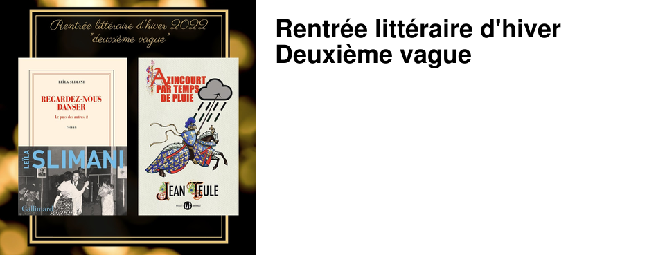 Rentr�e litt�raire d'hiver Deuxi�me vague