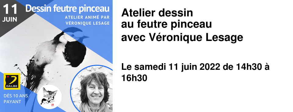 Atelier dessin au feutre pinceau avec V�ronique Lesage