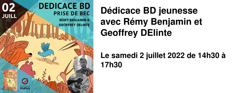 D�dicace BD jeunesse avec R�my Benjamin et Geoffrey DElinte