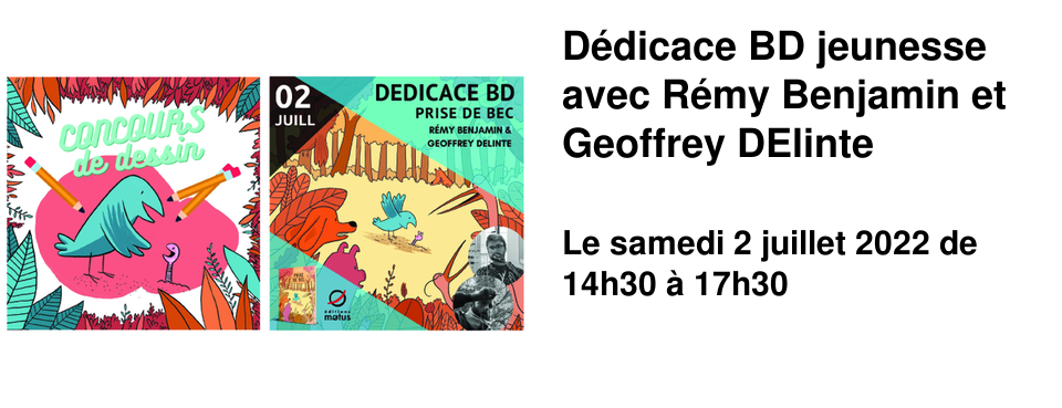 D�dicace BD jeunesse avec R�my Benjamin et Geoffrey DElinte