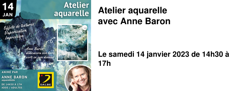 Atelier aquarelle avec Anne Baron