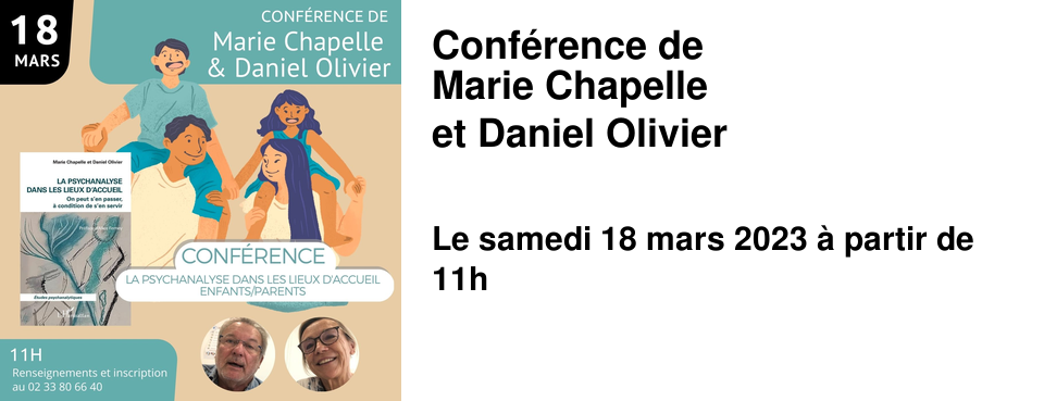 Conf�rence de Marie Chapelle et Daniel Olivier