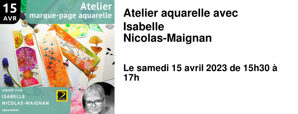 Atelier aquarelle avec Isabelle Nicolas-Maignan