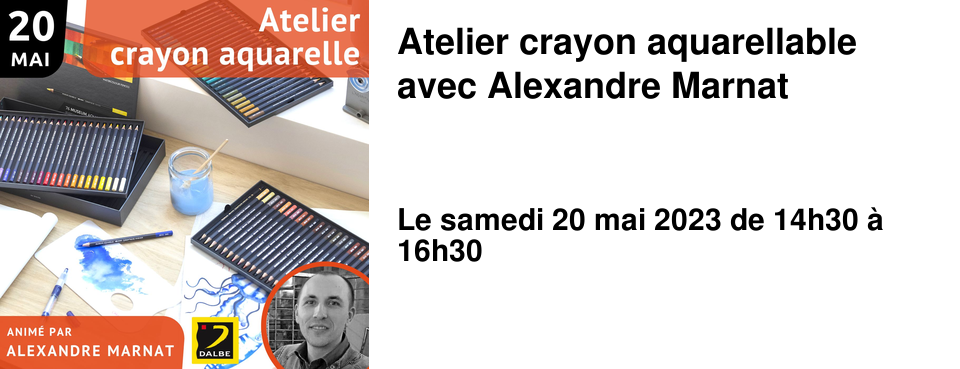 Atelier crayon aquarellable avec Alexandre Marnat