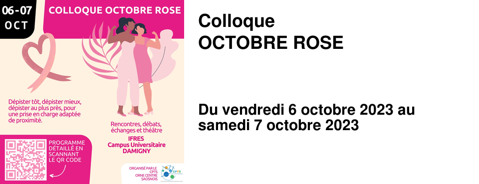 Colloque OCTOBRE ROSE