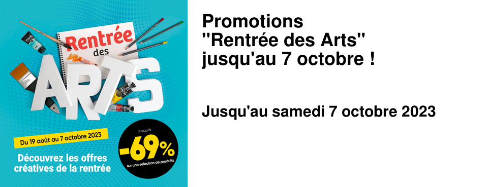 Promotions "Rentr�e des Arts" jusqu'au 7 octobre !