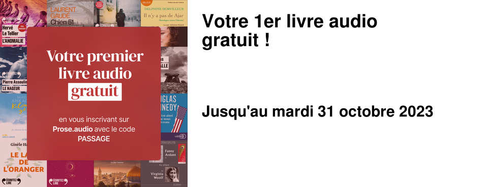 Votre 1er livre audio gratuit !