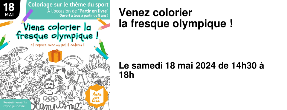 Venez colorier la fresque olympique !