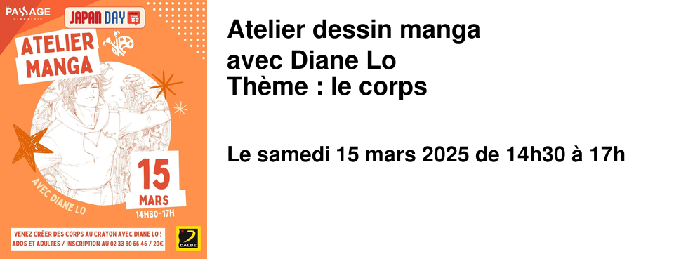 Atelier dessin manga avec Diane Lo Th�me : le corps