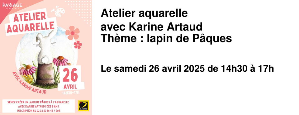 Atelier+aquarelle avec+Karine+Artaud Th�me+:+lapin+de+P�ques