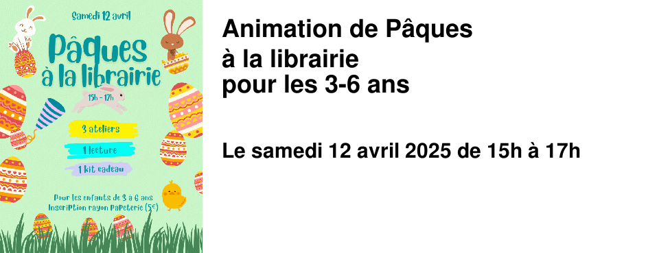 Animation+de+P�ques �+la+librairie pour+les+3-6+ans