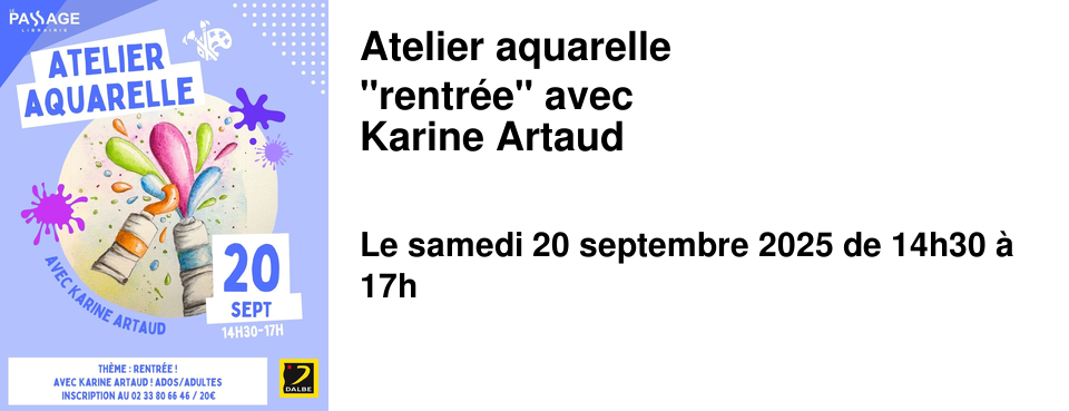Atelier+aquarelle "rentr�e"+avec Karine+Artaud