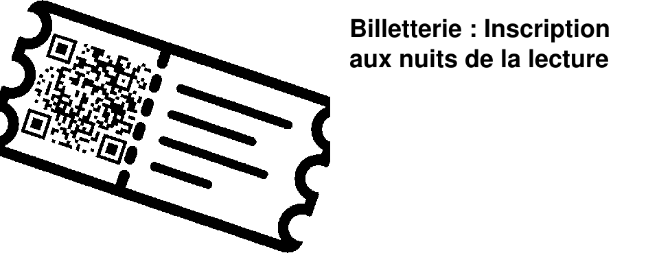 Billetterie : Inscription aux nuits de la lecture