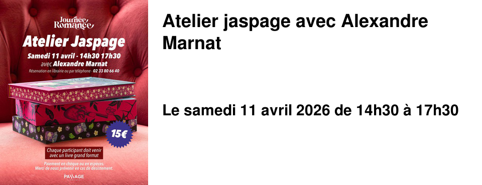 Atelier jaspage avec Alexandre Marnat