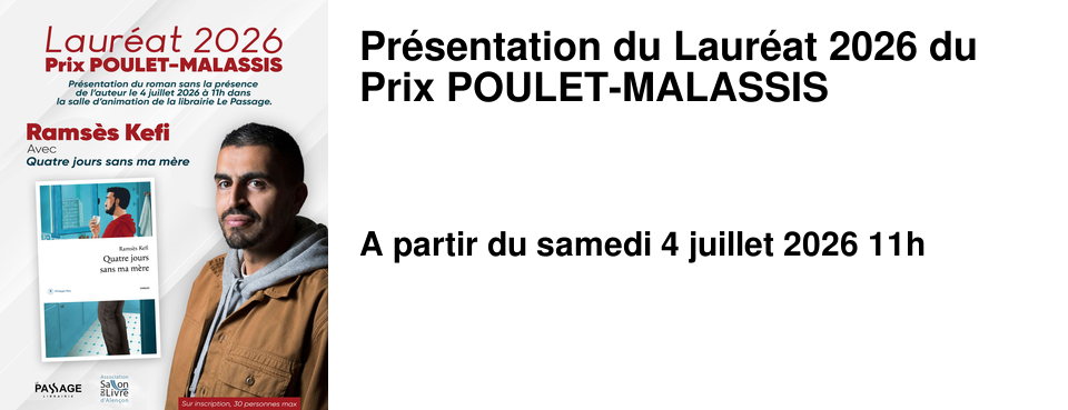 Pr�sentation du Laur�at 2026 du Prix POULET-MALASSIS